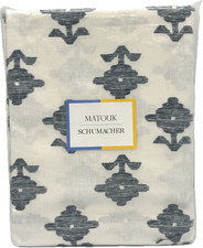 Matouk Schumacher Rubia 70x90 Oblong Tablecloth Navy 100% Linen USA Portugal picture