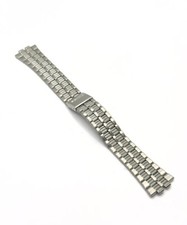 Seiko NOS Vintage G1355S 21mm x 11mm Stainless Steel Watch 7M22-7A00 Bracelet picture
