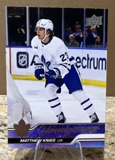 2023-24 Upper Deck - Matthew Knies YOUNG GUNS Toronto Maple Leafs #222 (RC) picture