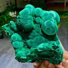 3.3LB Natural VELVET Malachite cat's eye specimen crystal mineral-Congo picture