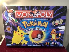 Hasbro Pokemon Collector's Edition Monopoly Board Game - Vintage 1999 COMPLETE  picture