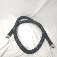 Vintage Hoover Duster Vacuum Cleaner Part Navy Blue, White Braided Hose picture