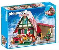 Playmobil Christmas Set 5976 Santa Claus House Workshop Gift 128pc Boxed New picture