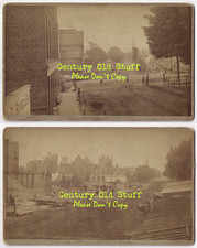 North East, PA | Two Antique Photos Showing Aftermath of August 1884 Fire picture