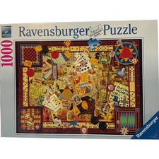 Ravensburger 1000 Piece Vintage Games Collage Jigsaw Puzzle New Sealed picture