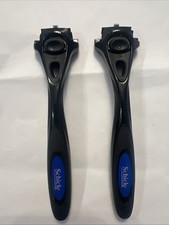 Schick Hydro 5 Black  Razor Shaver Handle fit Hydro5 Blade (2 Pack) Handles Only picture