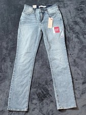 Levis 525 Perfect Waist Jeans Womens 6M 28x32 Straight Leg NWT Light Wash picture