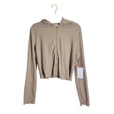 Rosevelvet 3 Piece Outfit Womens 3X Light Mocha Ribbed Pants, Cami, Jacket NEW picture