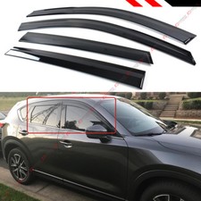 FOR 2017-25 MAZDA CX5 CX-5 SMOKE CLIP-ON TYPE WINDOW VISOR RAIN GUARD DEFLECTORS picture