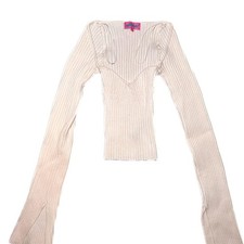 Edikted Women's White and Cream Shirt picture