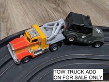 TYCO SEMI PETERBILT TRUCK CUSTOM TOW TRUCK BOOM AND HOOK HO SLOT CAR ADD ON picture