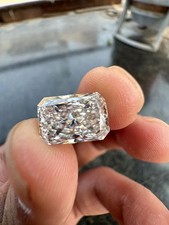 Certified 10.04 Ct Radiant Cut Lab Grown CVD Loose Diamond VVS1 Clarity D Color picture