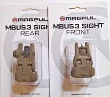 MBUS3 FDE Sight Set Gen3  -  FDE Front & Rear in  Retail Packaging picture