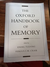 Oxford Handbook Of Memory, Paperback by Tulving & Craik picture