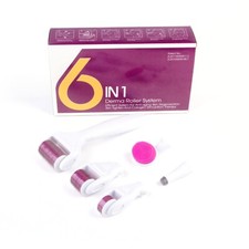 6 in 1 Derma Roller Skincare Kit Titanium Micro Needle Roller for Face and Body picture
