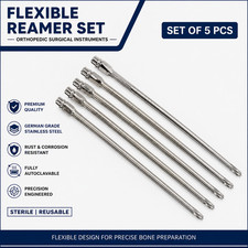 Flexible Reamer Set 5 Pcs Orthopedic Surgical Instrument Set Size 8–12mm picture