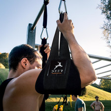 DEER SPORTS Ab Straps Hanging Ab Sling Core Trainer Pull Up Bar Gym picture