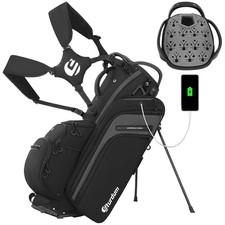 Sturdum 14 Way Golf Stand Bag with Rubber T-Lock and Phone Charger Pocket picture
