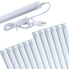 4FT 12 Pack LED Shop Lights T8 Linkable Ceiling Tube Fixture 24W Daylight 6000K  picture