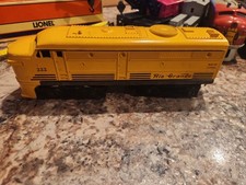 Vintage Lionel Yellow 222 Rio Grande Diesel Locomotive O-Gauge Untested picture