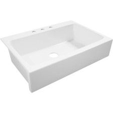 SINKOLOGY SK450-34FC Josephine Apron Farmhouse 34 in. 3-Hole 1-Bowl Kitchen Sink picture