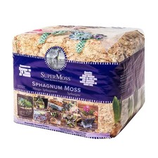 SuperMoss 22325 Orchid Sphagnum Moss Dried Natural 1 Lb Mini Bale picture