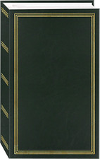 3-Ring Photo Album 504 Pockets Hold 4X6 Photos, Hunter Green picture