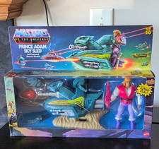 New He-Man He Man MOTU Prince Adam Sky Sled Playset w/ Sword Collectible Toy picture