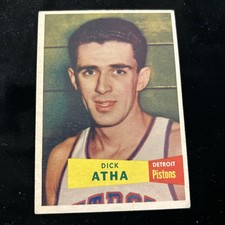1957-58 Topps Basketball Card # 14 Dick Atha *** View detailed images picture