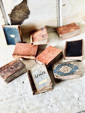 Handcrafted Miniature 1:12 Scale Vintage Inspired Old Books Bundle / 10 Books picture