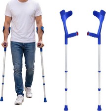 PEPE Mobility Adjustable Forearm Crutches – Blue Pair picture