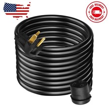 50ft 50A Generator Extension Cord, 8 AWG Welder Power Cord, Heavy Duty Cord, ... picture