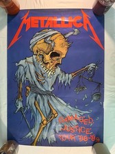 ORIGINAL Metallica Damaged Justice Tour Poster picture