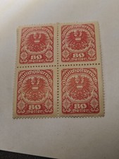 Austria Postage Stamp 1920-21 Arms 80 Heller SC A47 Rare Multicolor Excellent picture