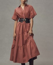 Anthropologie Somerset Maxi Dress, Size XL, Extra Large, Rust, NWT picture