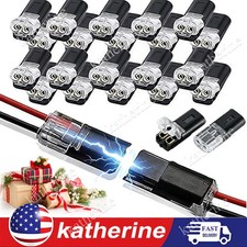 200pcs Double-Wire Plug-in Connector, Cable Clamp with Locking Buckle, AWG 18-22 picture