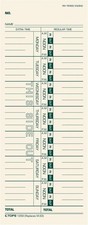 TOPS Time Cards, Weekly, 1-Sided, 3-1/2