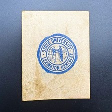 c1910 University of Kentucky State University Tobacco Leather Cigarette Premium picture