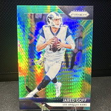 2018 Panini Prizm Neon Green Hyper Prizm 033/275 Jared Goff #90 Los Angeles Rams picture