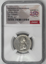 2026  Declaration of Independence 4th July Privy NGC MS67 ⭐FIRST RELEASES⭐ picture