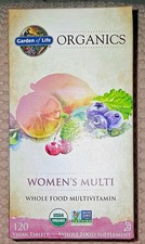 Garden of Life Organics Women’s Multi 120 Tablets Vegan GF Non-GMO USDA Organic picture