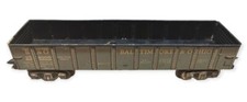 Vintage 1941 Marx 0 Scale Gauge Metal Coal Freight Car B&O Baltimore & Ohio picture
