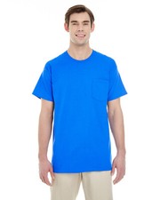 Gildan Adult Heavy Cotton 5.3 oz. Taped Neck Pocket T-Shirt G530 S-3XL picture