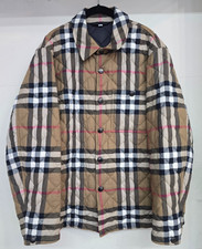 Burberry Men's Forres Cotton Jacket Coat Large Check Plaid picture