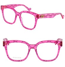 GUCCI GG0958O 0958 Crystal Pink GG Monogram Guccissima Print Eyeglasses 52mm 011 picture