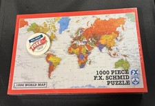 FX Schmid 1996 World Map 1000 Piece Jigsaw Puzzle Brand New Sealed picture