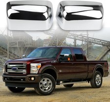 Chrome Top Half Mirror Caps Cover Trim Directly Replace for 2008-2016 Ford F250 picture