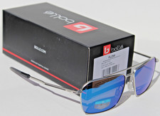 BOLLE Flow POLARIZED Sunglasses Silver Matte/Volt+ Offshore Blue NEW $180 picture