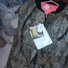 Vtg Bob Allen Mens Vest Hunting Shooting Zip Up Jacket Lined Pockets Camo Large picture