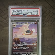 Pokemon Charizard ex 199/165 SV 151 Special Illustration Rare Holo PSA 8 picture